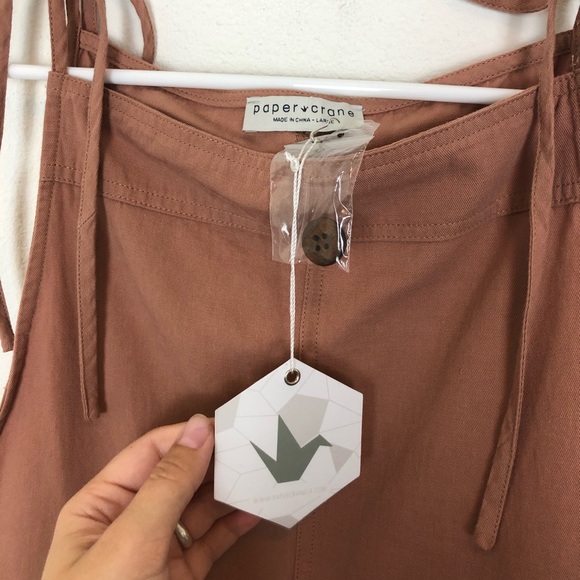 Spaghetti Strap pocket Overalls by Paper Crane - Picture 7 of 10